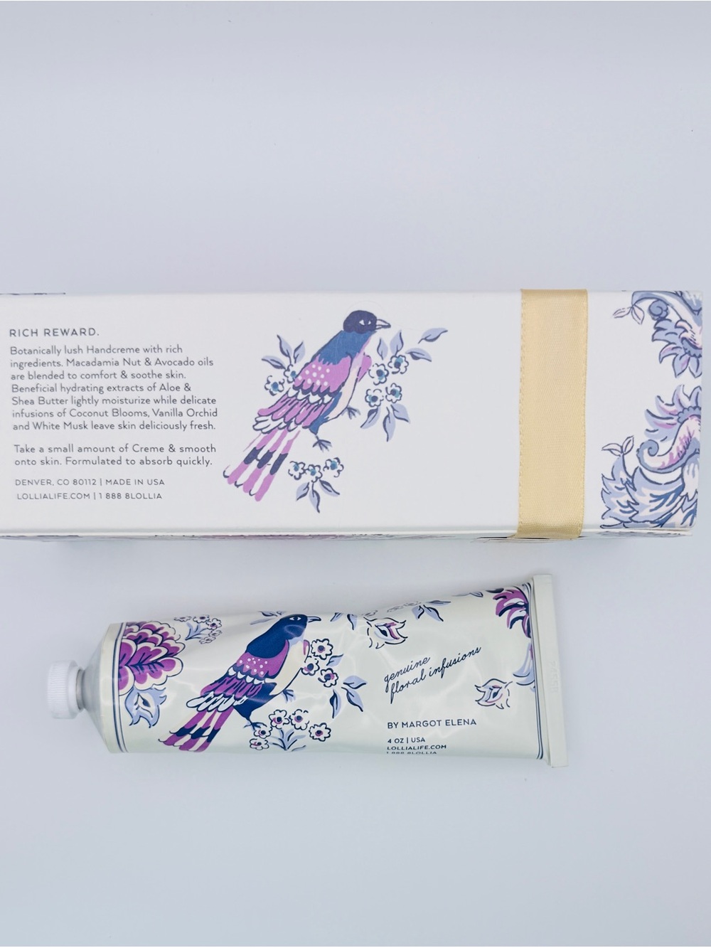 Lollia “Imagine” Flowering Willow & Lotus Handcreme 4oz Margot Elena New - Picture 7 of 11